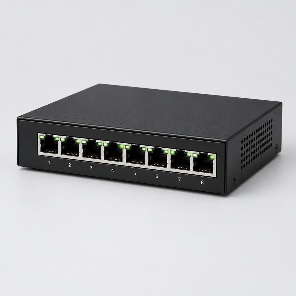 8-port PoE+ gigabit switch